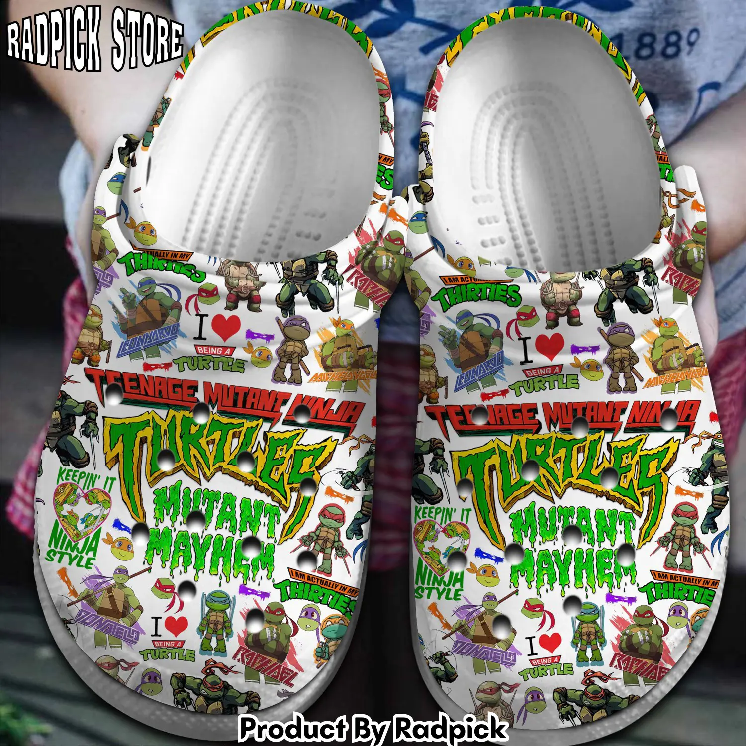 Radpick teenage mutant ninja turtles movie crocss crocband clogs shoes comfortable for men women and kids footwearelite exclusive tsv rp652806